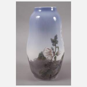 Kopenhagen Vase Stockrosendekor