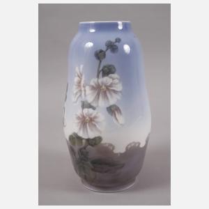 Kopenhagen Vase Stockrosendekor