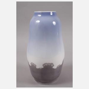 Kopenhagen Vase Stockrosendekor