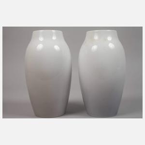 Kopenhagen Paar Vasen Mohnblumendekor