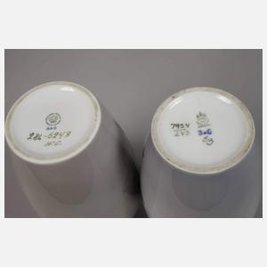 Kopenhagen Paar Vasen Mohnblumendekor