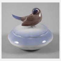 Kopenhagen Deckeldose mit Vogelknauf111