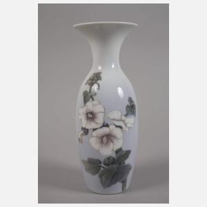 Kopenhagen Vase Stockrosendekor