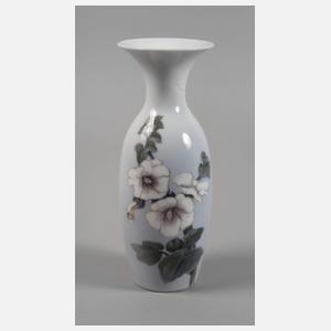 Kopenhagen Vase Stockrosendekor