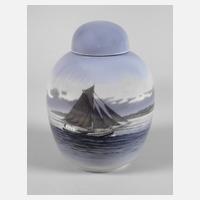 Kopenhagen Deckelvase Segelschiffmotiv111