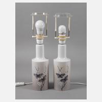 Kopenhagen Paar Bordlampen Schmetterlingsdekor111