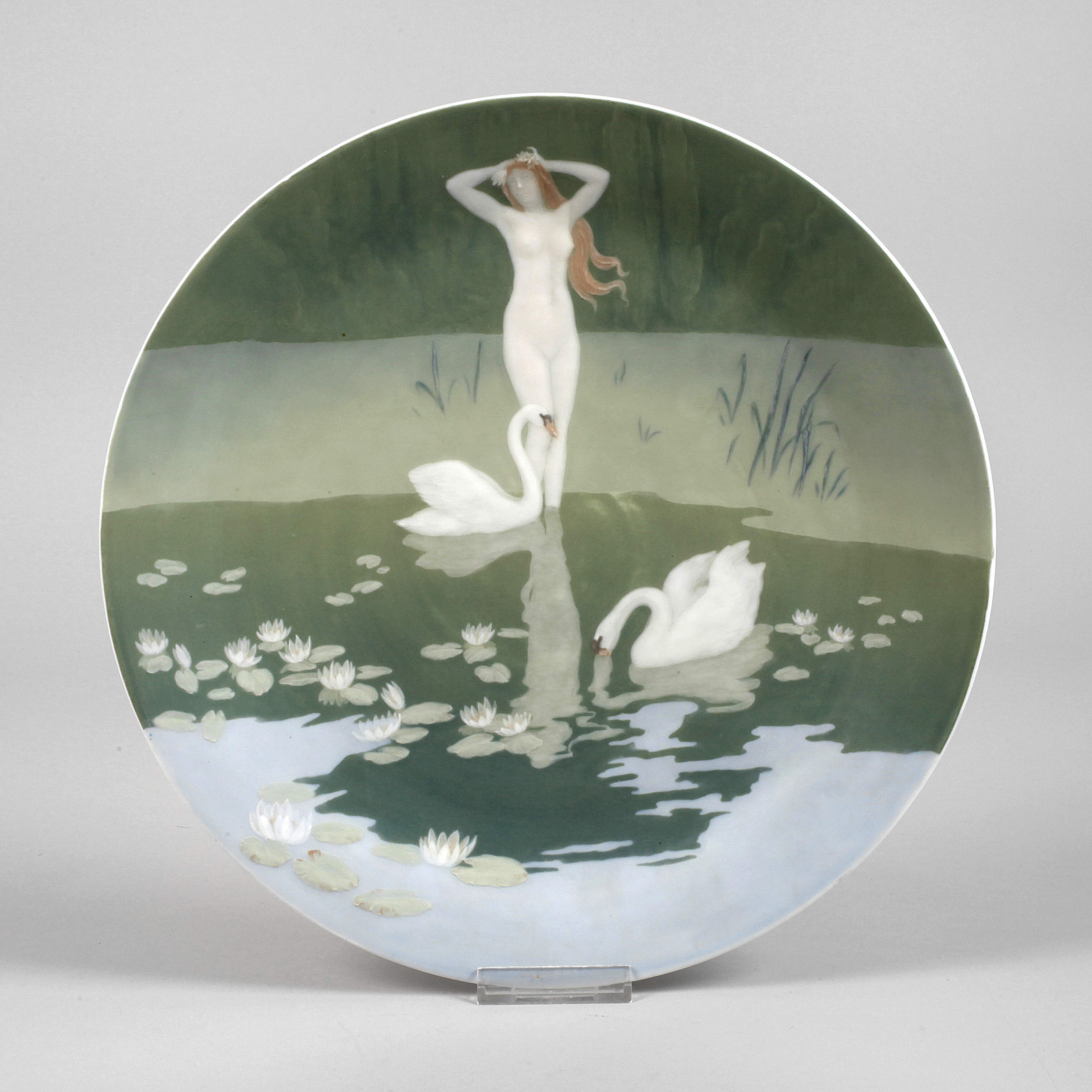 Meissen Pâte-sur-pâte Wandteller ''Der Frühling''