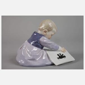 Meissen "Kind mit Bilderbuch, groß"