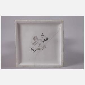 Rozenburg Henkelvase mit Vogeldekor