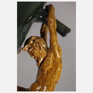 Schenkkanne mit Faunengriff