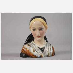 Keramos Wien drei Frauenbüsten Rudolf Podany