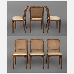 Sechs Stühle Thonet