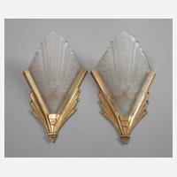 Paar Wandlampen Art déco111