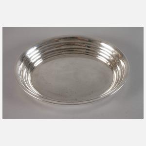 Ovale Silberschale Art déco