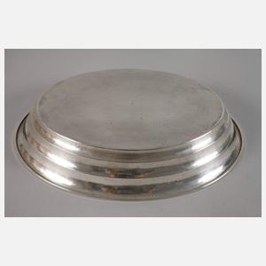 Ovale Silberschale Art déco