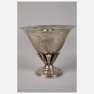 Silber Fußschale in der Art von Georg Jensen