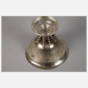 Silber Fußschale in der Art von Georg Jensen