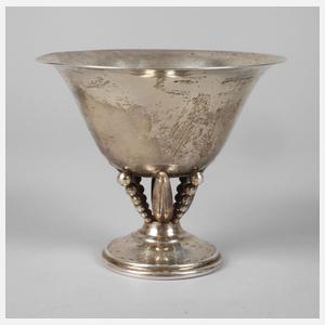 Silber Fußschale in der Art von Georg Jensen