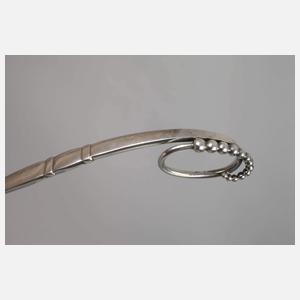 Georg Jensen zwei Vorlegelöffel Silber