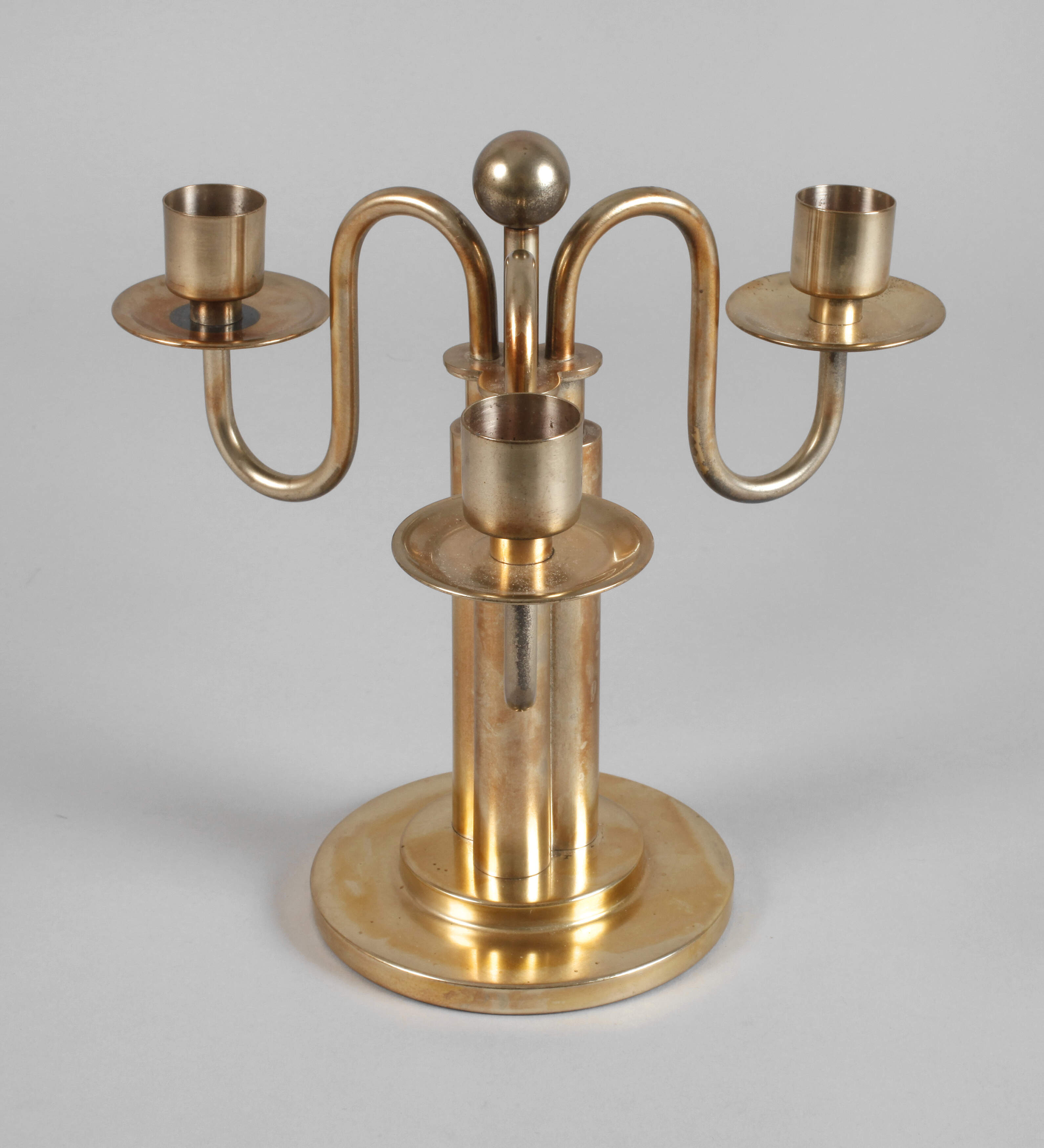 Dreiflammiger Tafelleuchter Art déco