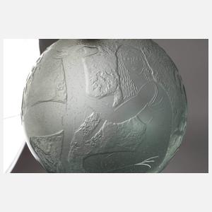 Daum Nancy Eisglas-Vase Art déco