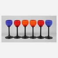 Sechs Likörgläser111