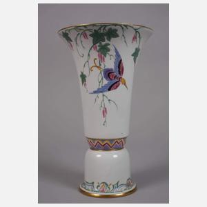 Heubach Lichte Vase Emaillemalerei