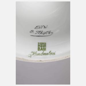 Heubach Lichte Vase Emaillemalerei