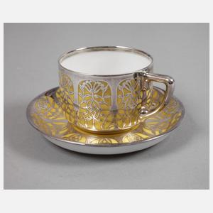 Rosenthal Tasse Silberoverlay