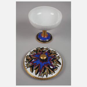 Rosenthal Deckelschale auf Fuß