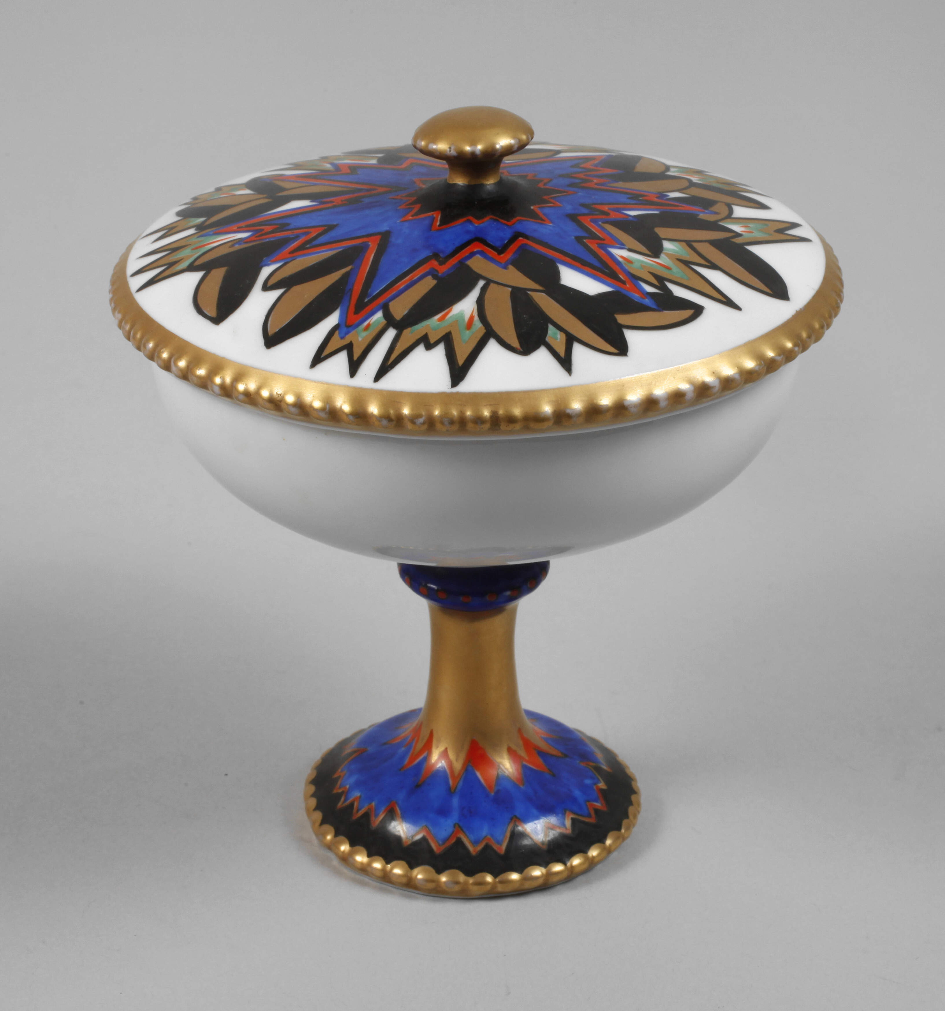 Rosenthal Deckelschale auf Fuß