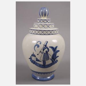 Velten Vordamm zwei Tabaktöpfe Art déco