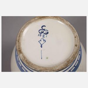 Velten Vordamm zwei Tabaktöpfe Art déco