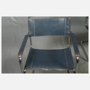 Sechs Freischwinger Thonet