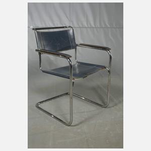 Sechs Freischwinger Thonet