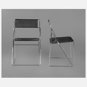 Paar X-Line Stühle Niels Jørgen Haugesen