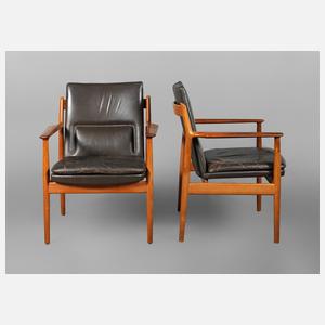 Zwei Armlehnstühle Arne Vodder