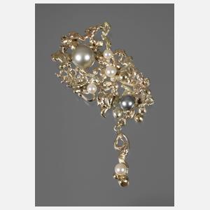 Ungewöhnlicher Designanhänger mit Perlen