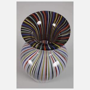 Murano Vase strisce multicolori
