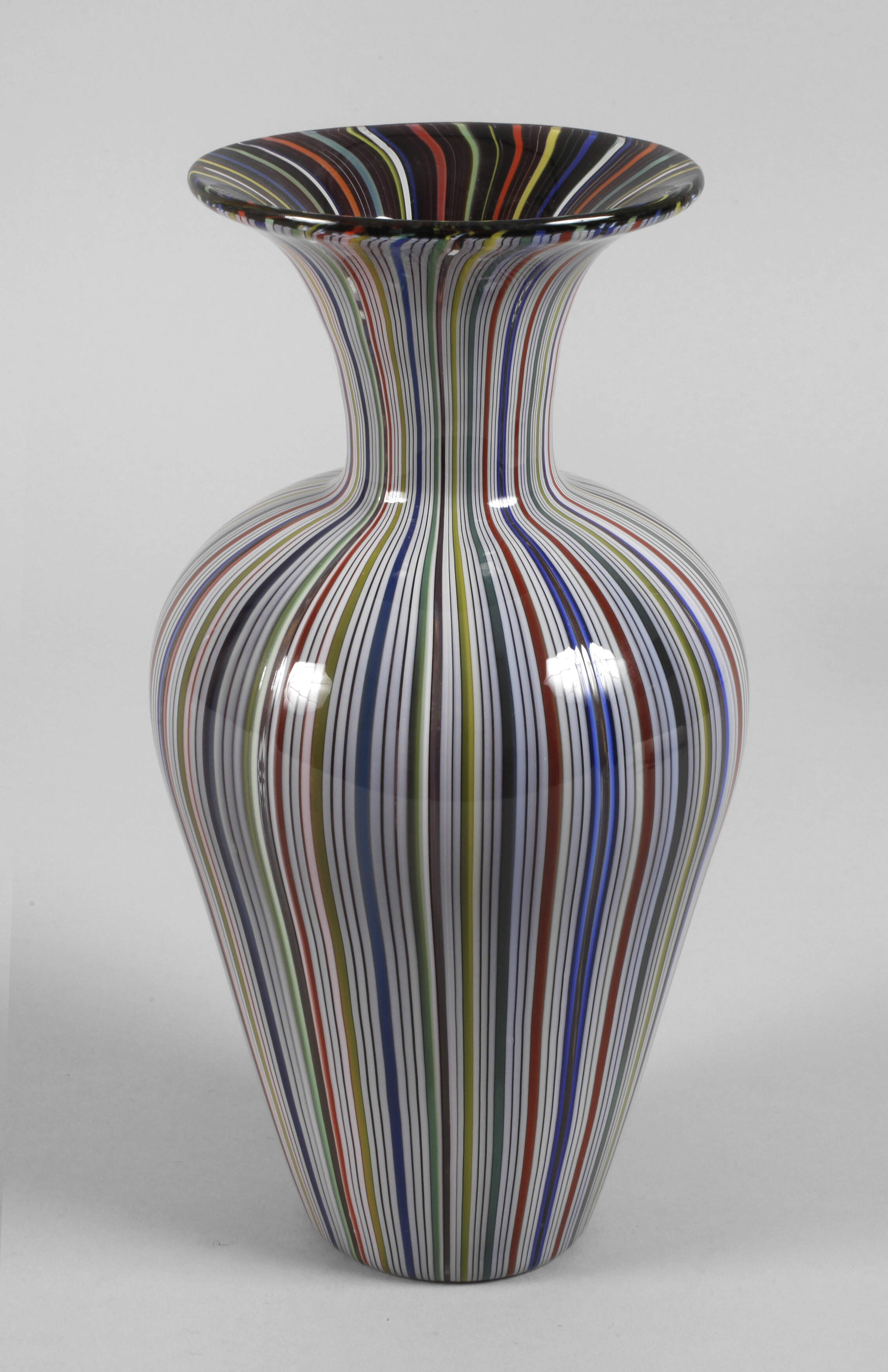 Murano Vase strisce multicolori