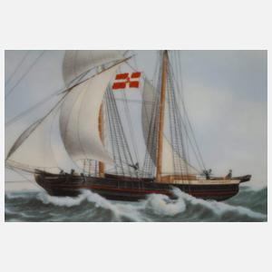 Kopenhagen Bildplatte Segelschiff