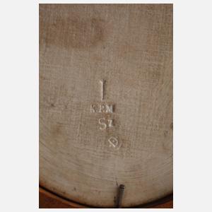 KPM Berlin Bildplatte Portrait Hindenburg