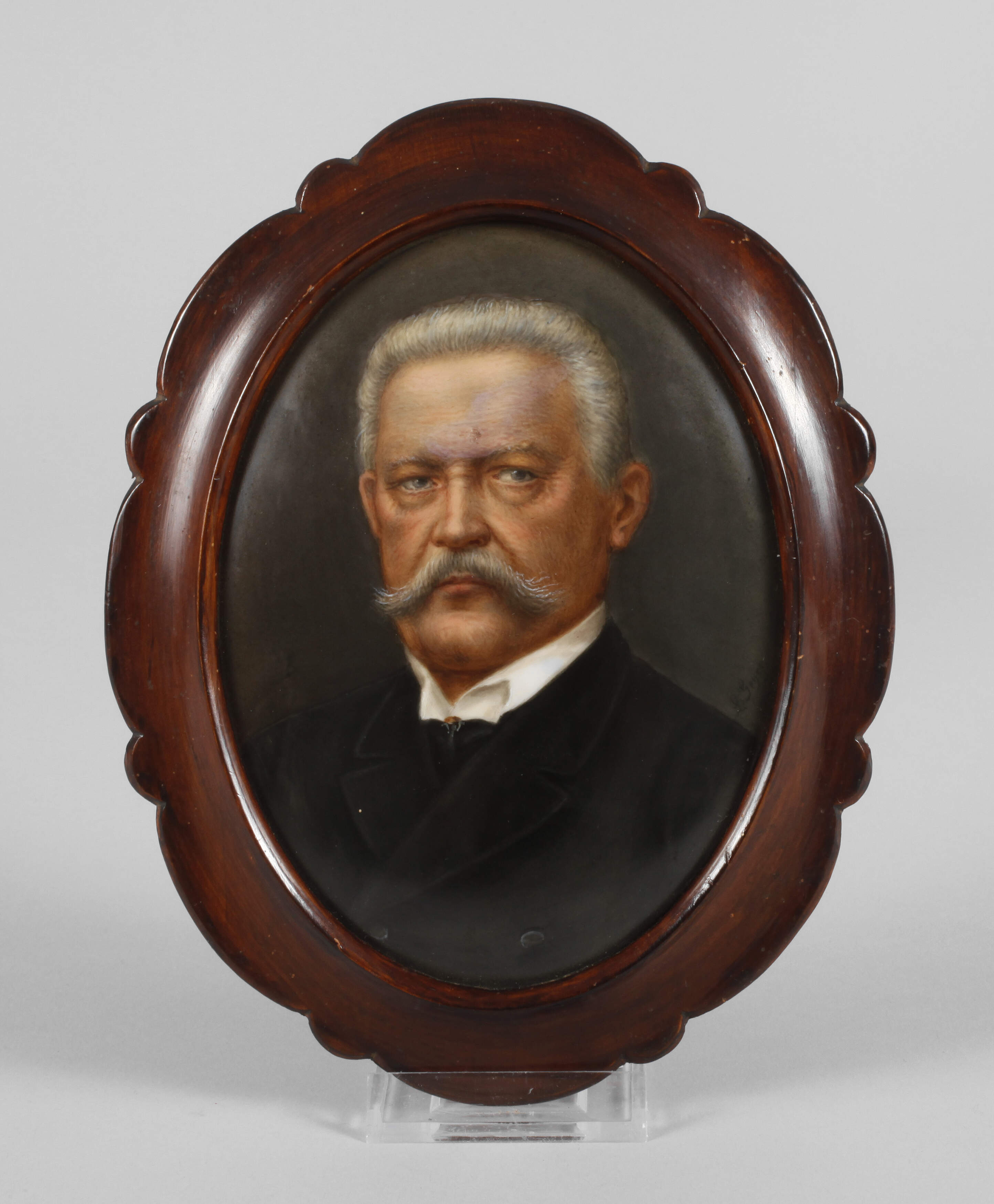 KPM Berlin Bildplatte Portrait Hindenburg