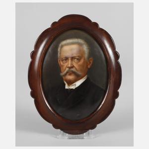 KPM Berlin Bildplatte Portrait Hindenburg