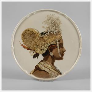 KPM Berlin Wandteller Afrikanerin