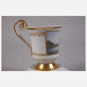 KPM Berlin Ansichtentasse Rheinlandschaft