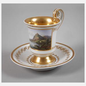 KPM Berlin Ansichtentasse Rheinlandschaft