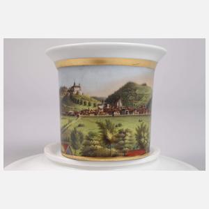 Ansichtentasse Gebirgslandschaft mit Schloss