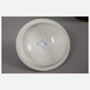 Frankreich Deckeltasse Watteauszene