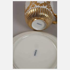 KPM Berlin Prunktasse und Mokkatasse Historismus